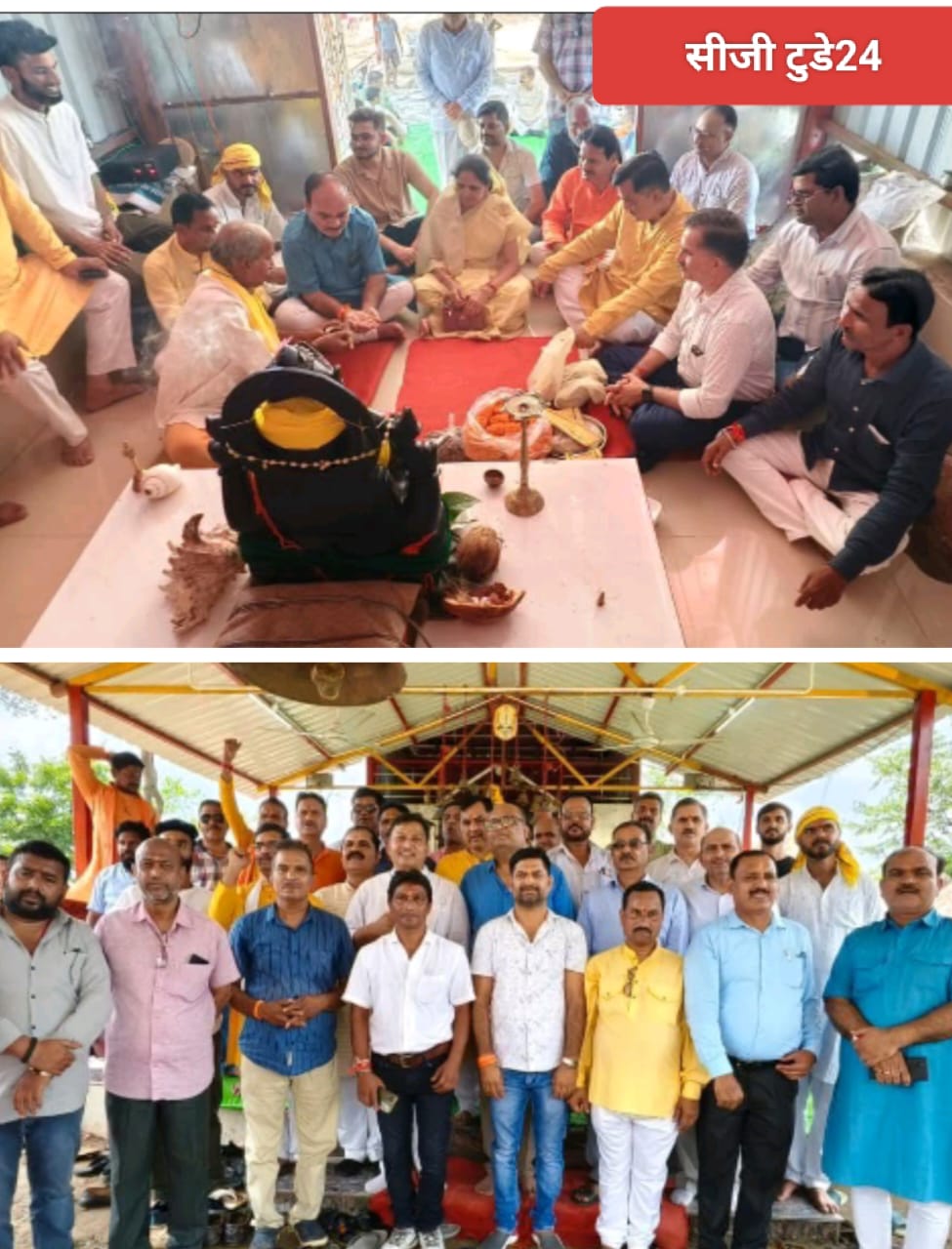 महामाया पहाड़ी पर गूंजे जयकारे, परंपरा के निर्वहन के साथ श्रद्धा और आस्था का हुआ शुभारंभ” हाथी पखना गणपति धाम में की गई भगवान गणेश की प्रथम पूजा”